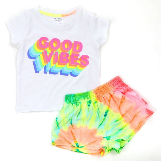 INFANT GIRLS TIE DYE EFFECT PYJAMA (2-6 YEARS) (PK4) 15C554