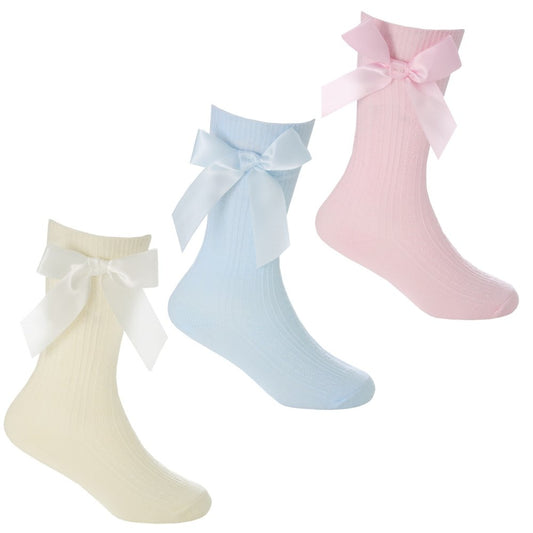 Baby Knee High Bow Socks (PK15) (0-5.5) 44B853