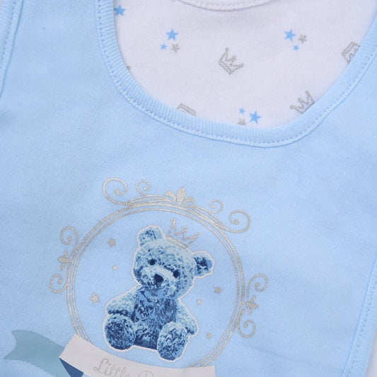 Baby 6pc Mesh Bag Gift Set - Blue Teddy (NB-6m) (PK4) F10681