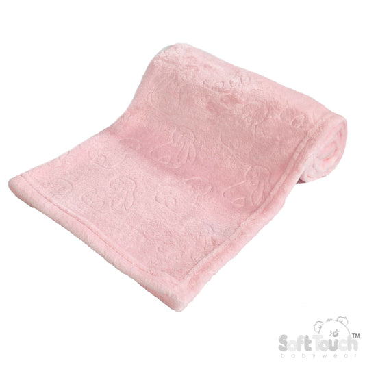 Embossed Wrap - Bunny/Pink (75x100cm) (PK6) FBP305-P