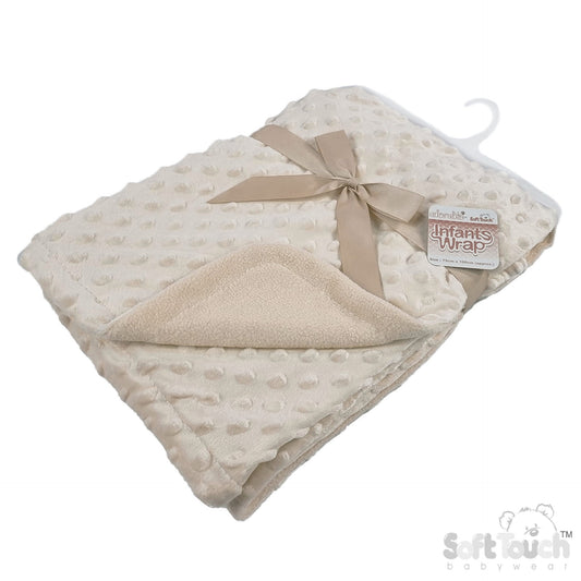 Bubble Fleece Back Wrap - Coffee (PK1) FBP80-COF