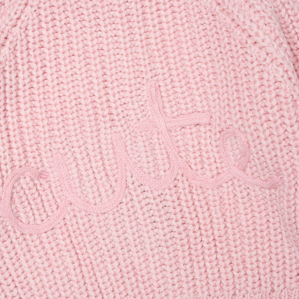 Baby Cotton Knit Embroidered Cardigan - Pink/Cute (PK6) (0-12m) G14245NB