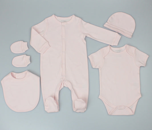 Plain Mesh Bag Gift Sets - Pink (PK6) (0-9m) H13732