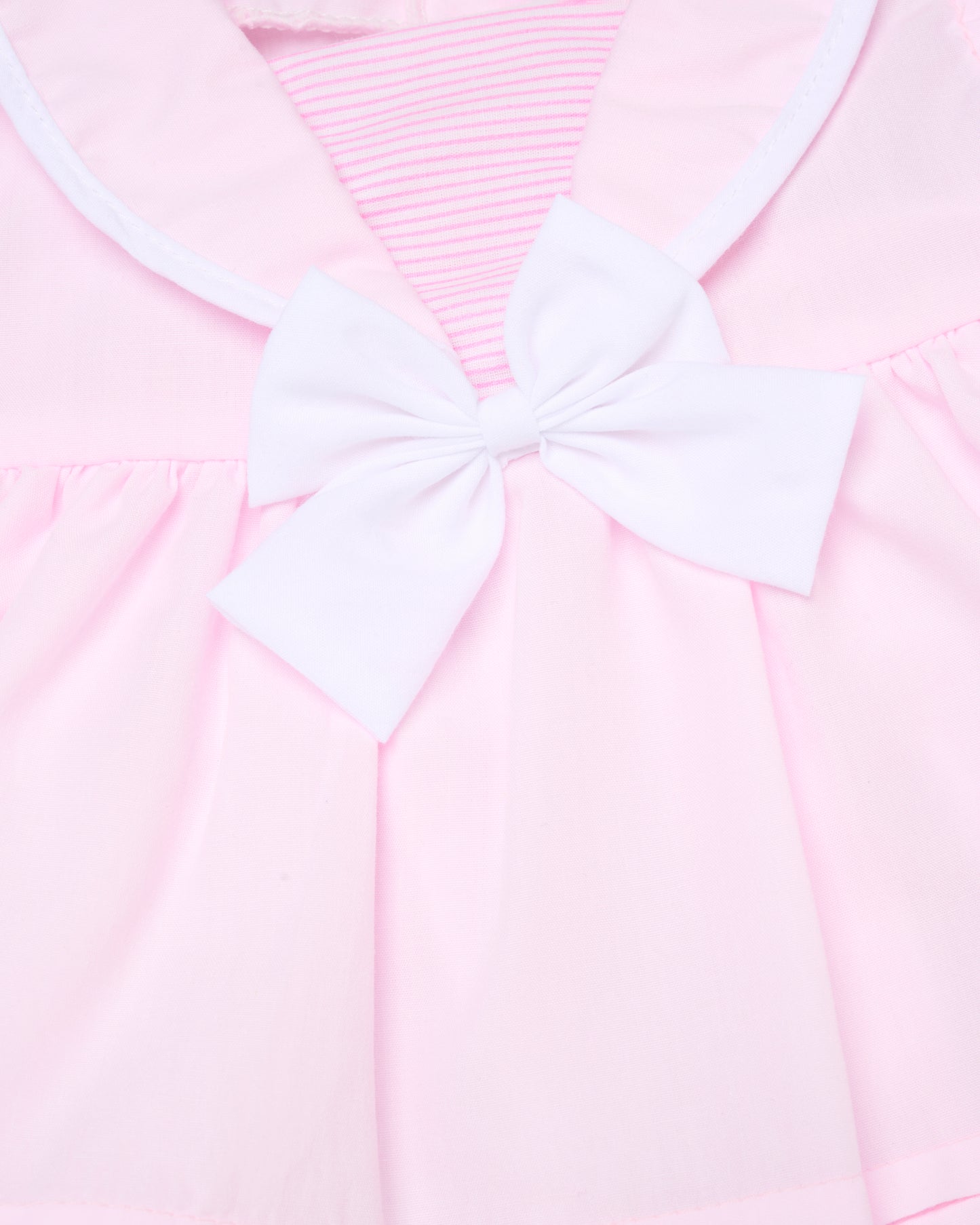 Baby Girls Dress, Pant & Headband Set - Navy/Pink Bow (0-9m) (PK6) H12805NB