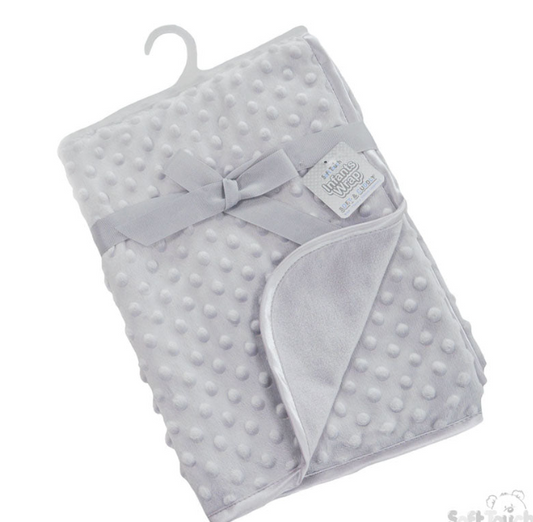 Bubble Fleece Back Wrap - Grey (PK1) FBP80-G (Satin Trim)