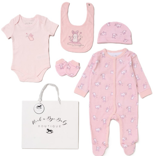 6pc Baby Mesh Bag Gift Set - Bunny (PK4) (NB-6m) H12677NB