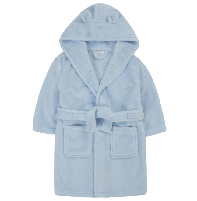 INFANT BLUE HOODED DRESSING GOWN (2-4 YEARS) (PK6) 18C20524