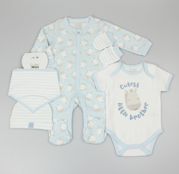 5pc Gift Set - Cutest Little Brother (0-9m) (PK6) M15925