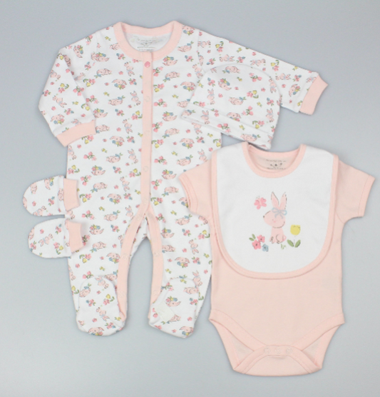 5pc Gift Set - Pink Bunny (0-9m) (PK6) M15902