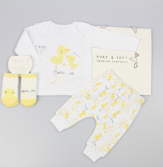 4pc Gift Set w/Bag - Born 2026 (0-6m) (PK6) M15869