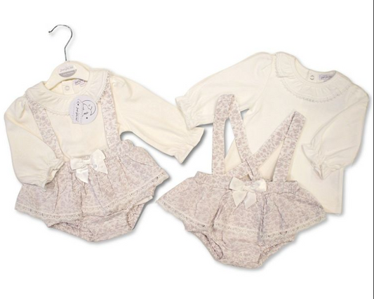 Baby Girls Jacquard 2 pcs Skirt Set with Bow (NB-9m) (PK6) BIS-2020-2663
