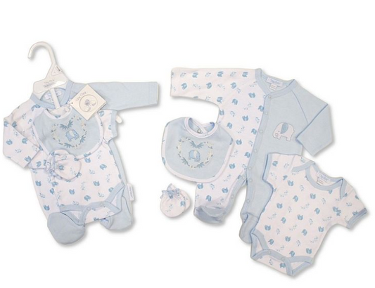 Premature Baby Boys 4 Pieces Set - Elephant (3-8lbs) (PK6) PB-20-738S