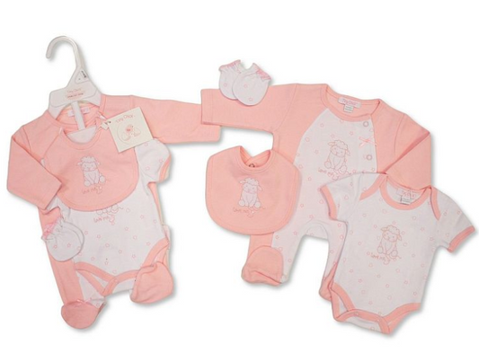 Premature Baby Girls 4 Pieces Set - Love Me (3-8lbs) (PK6) PB-20-735P
