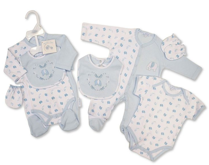 Baby Boys 4 Pieces Gift Set - Elephant (NB-6m) (PK6) GP-25-1333S