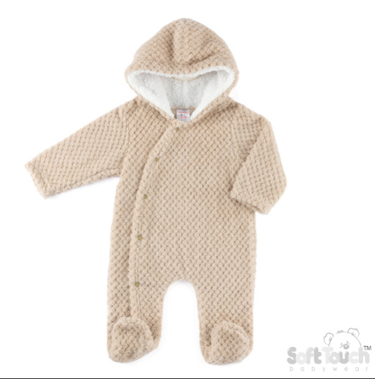 Sherpa Lined Waffle All in One - Coffee (3-9 Months) (PK4) AL110-COF