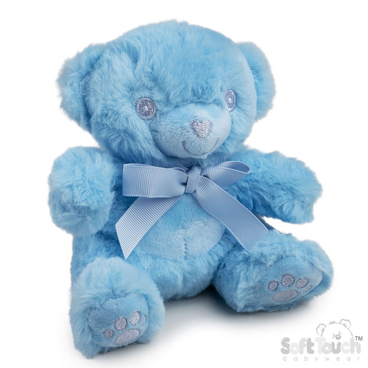 BLUE TEDDY BEAR W/PAWS - 15 CM (PK6) TB115-B