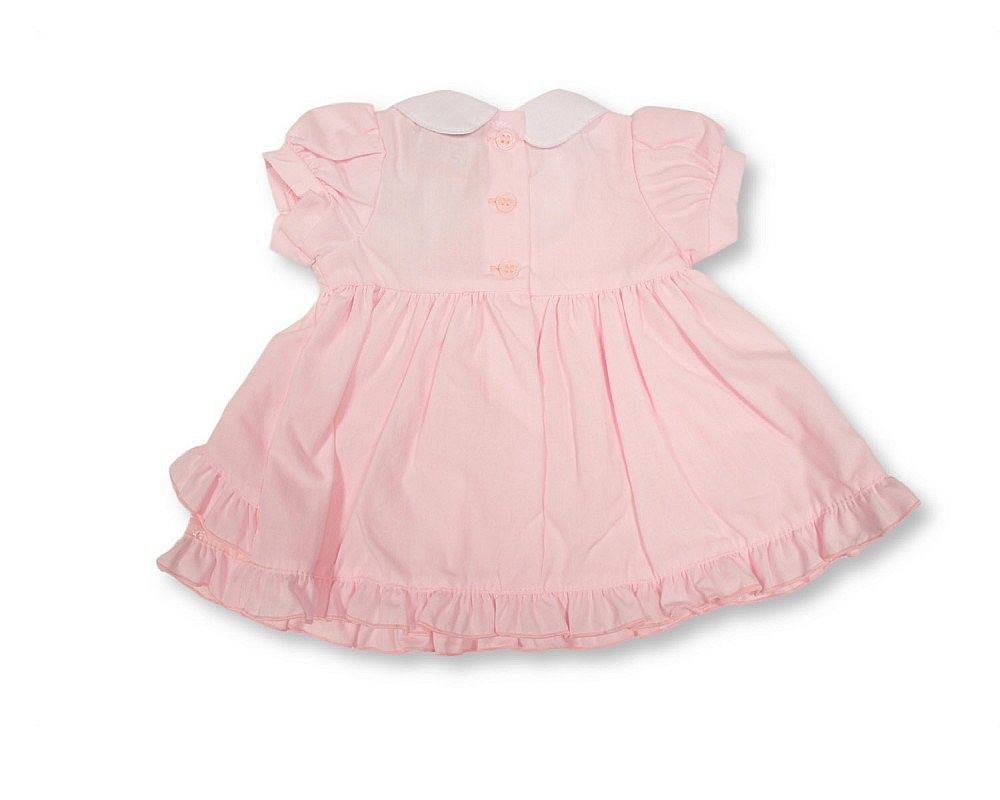 Baby Dress Pink with Ruffles and Bows (6-24m) (PK6) - BIS-2120-6370