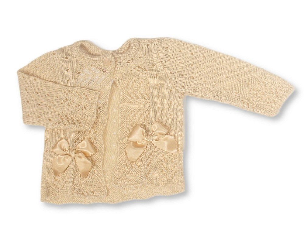 Knitted Baby Girls Cardigan with Bows - (PK6) (NB-9m) BW-10-1009_09
