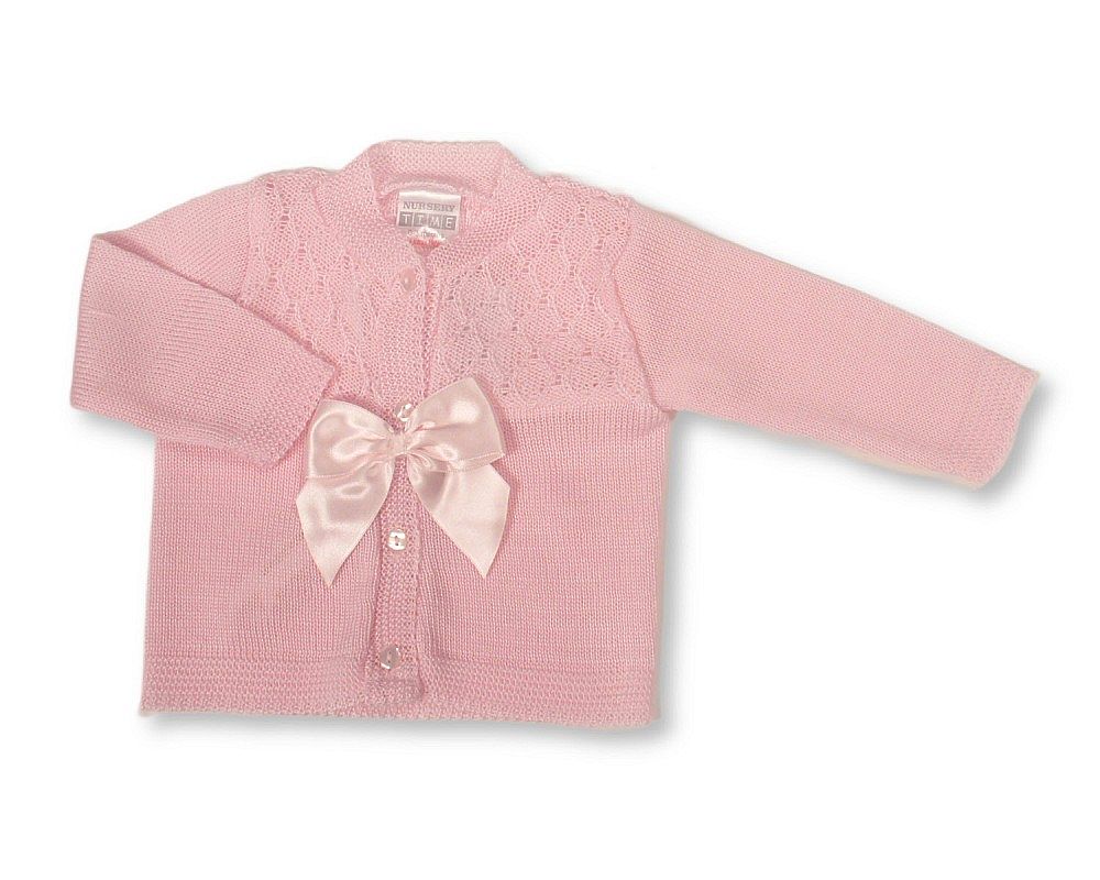 Knitted Baby Girls Cardigan with Bow (PK6) (0-9m) BW-10-1015_09