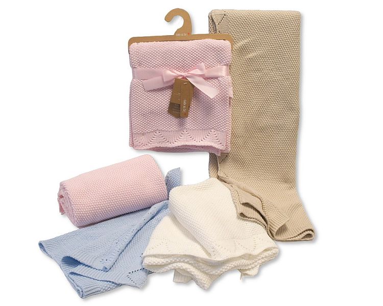 Baby Knitted Cotton Wrap (75x100cm) (PK1) BW-112-2019