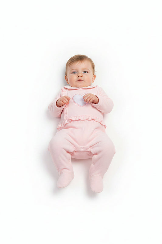 Premature Baby Girls All in One - Heart (3-8lbs) (PK6) PB-20-722