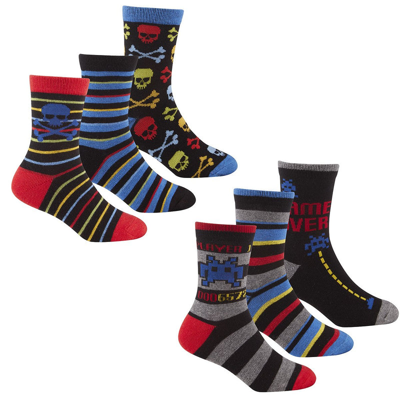 Boys 3 Pack Design Socks(42B466) - Kidswholesale.co.uk