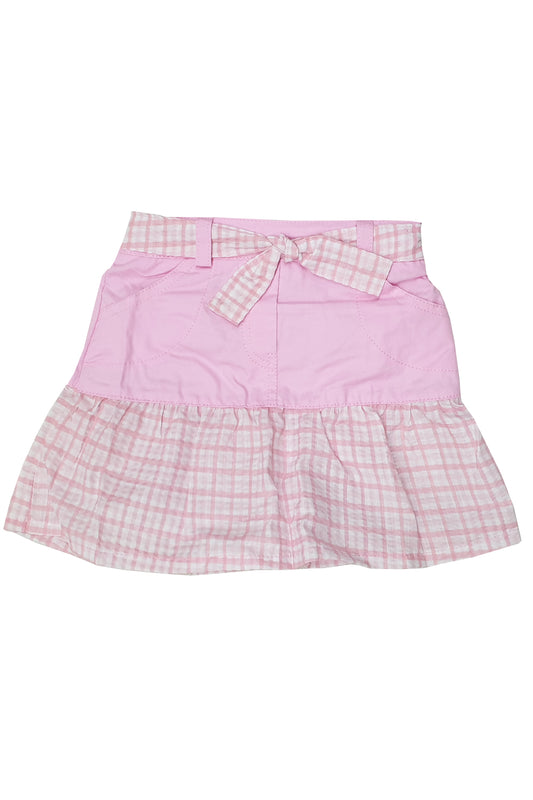 Girls 2pc Skirt Set - Checkered (PK12) (2-8years) 3716-950