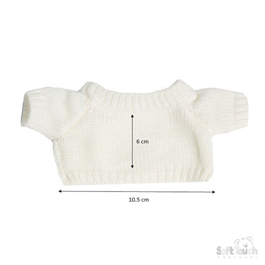 PINK RABBIT W/SWEATER - 20 CM- BU320-P