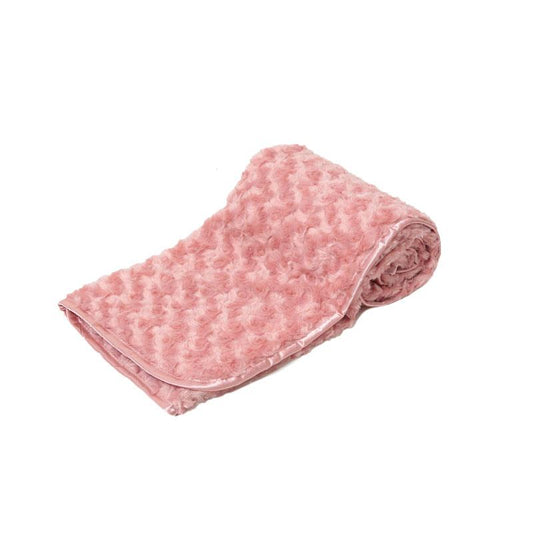 Rose Gold Rose Minky Baby Wrap: FBP66-RO. (NEW. COLOUR ) - Kidswholesale.co.uk