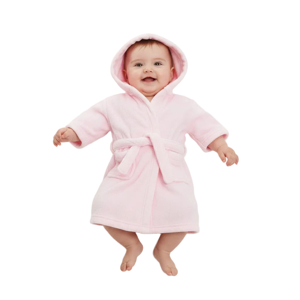 INFANTS PINK FLEECE ROBE NO. FBR21-P-0-6