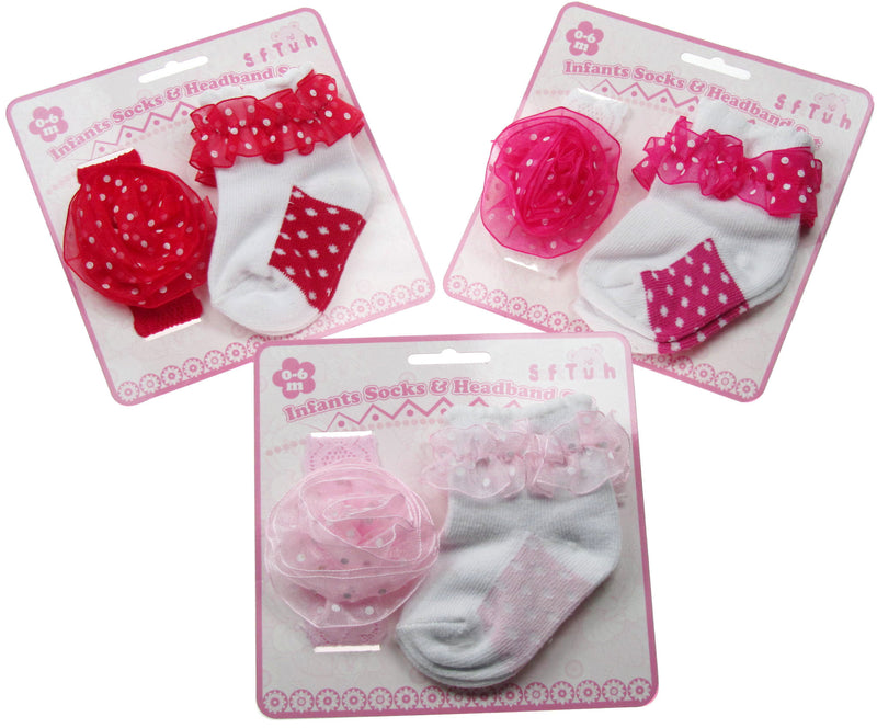 Infant Socks and Headband Set
