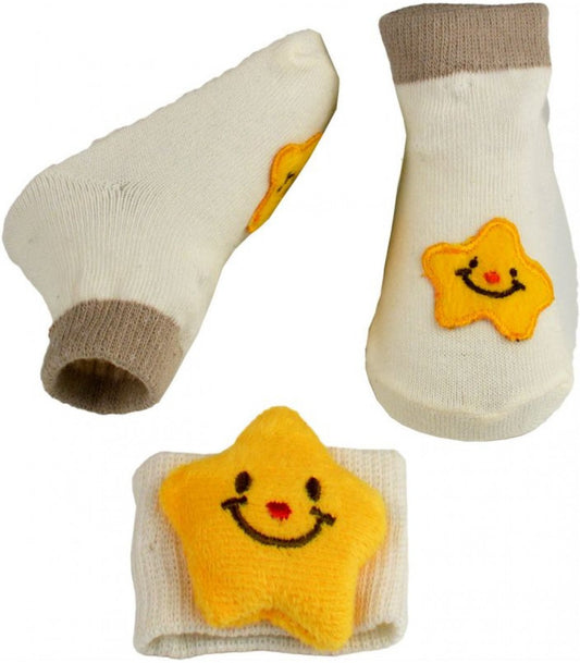 INFANTS SOCKS AND WRISTBAND SET