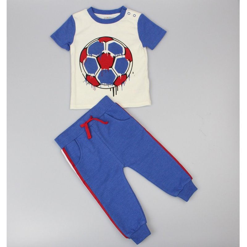 Baby Boys 2pc T-Shirt Set - Footy (6-24 Months) (PK6) D32759
