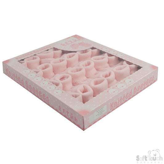 ACRYLIC TURNOVER BABY BOOTEES - S403-P