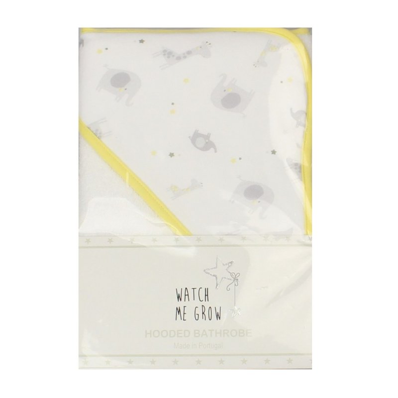 Baby Hooded Towel - Yellow/Animals (PK1) F12624