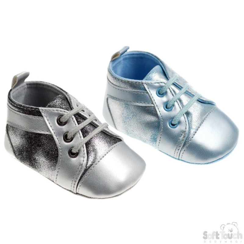 Iced Shiny PU Shoes W/Lace: B2168 - Kidswholesale.co.uk