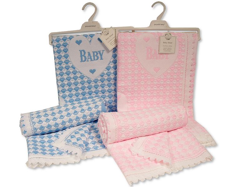 Baby Acrylic Hanger Shawl - Baby - Bw-110-414