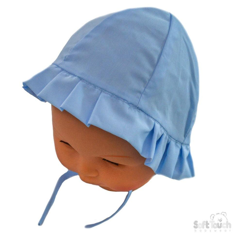 Blue Plain Cloche Hat (0-24 Months) H20-B - Kidswholesale.co.uk