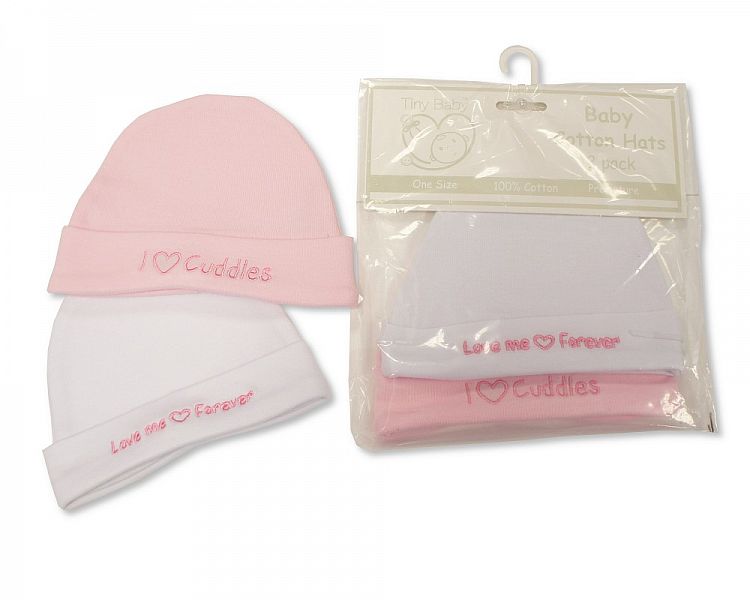 Premature Baby Girls Hats 2-Packs (Pack Of 6)  Pb-20-553P