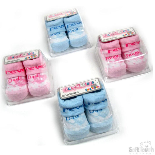 BABY SOCKS MUM DAD S234 - Kidswholesale.co.uk