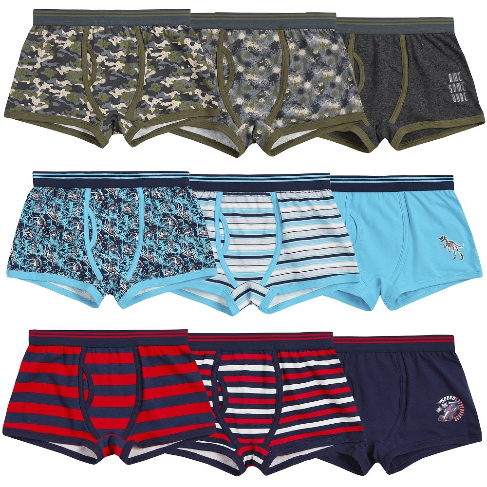 INFANT BOYS 3 PACK TRUNK FIT BOXER SHORTS (2-6 YEARS) (PK12) 14C926
