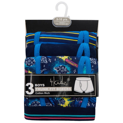 INFANT BOYS 3 PACK TRUNK FIT BOXER SHORTS (2-6 YEARS) (PK12) 14C945