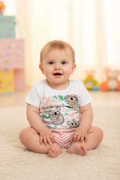BABY GIRLS PYJAMA- KOALA (6-24 MONTHS) (PK4) 15C571