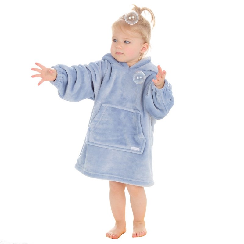 Infant Oversize Hoodie-Dusky blue (18m-3yrs) (PK4) 18C906