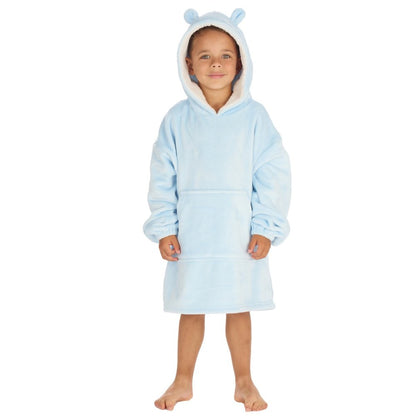 Oversized Plush Hoodie - Sky Blue (3-6yrs) (PK4) 18C999
