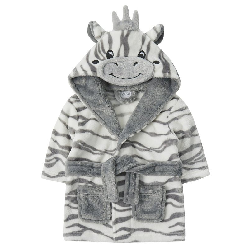 Baby Dressing Gown - Zebra (0-6m) (PK4) 18C828