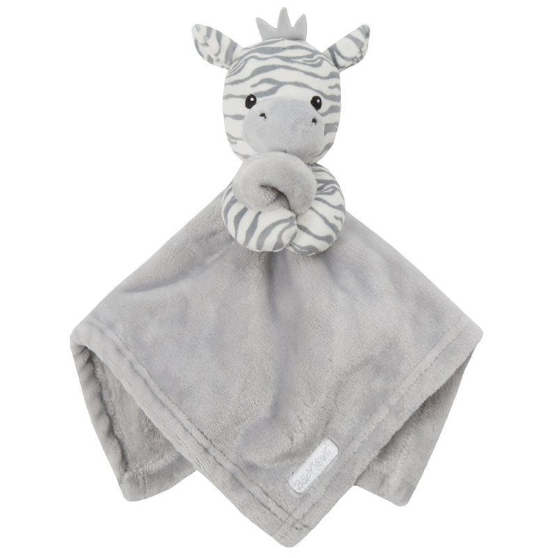 Baby Novelty Comforter - Zebra (35x35cm) (PK6) 19C254