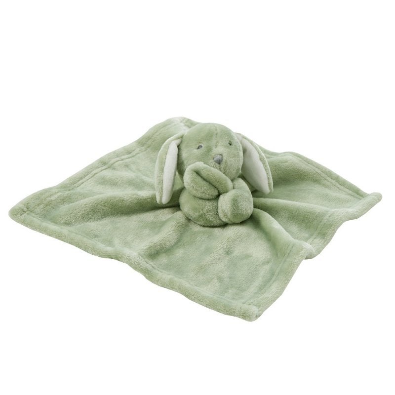 BABY NOVELTY BUNNY COMFORTER-SAGE (PK6) 19C261