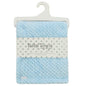 Baby Plush Fleece Waffle Wrap - Sky Blue (75x90cm) (PK6) 19C275