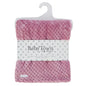 Baby Plush Fleece Waffle Wrap - Dusty Pink (75x90cm) (PK6) 19C278